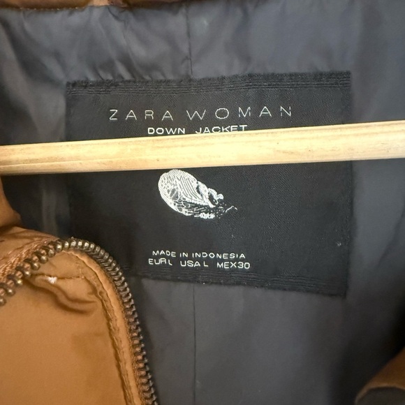 Zara L GUC Down filled golden brown Women's Padded Ski Jacket - Brown - Picture 4 of 12